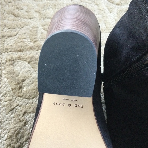 RAG & BONE Distressed Suede Booties - Picture 7 of 8